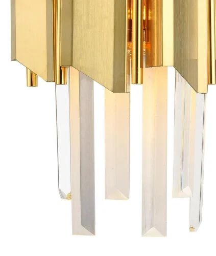 Бра DELTA 79005/2W BRASS Natali Kovaltseva прозрачный латунь на 2 лампы, основание латунь в стиле современный  фото 3